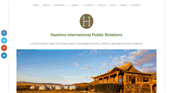 Desktop Screenshot of hawkpr.com